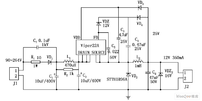 ݔ12V350mA ķǸx·