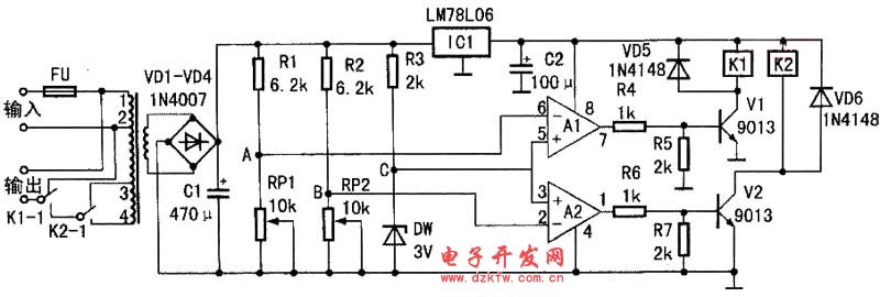 自制自動交流穩壓器AC power supply