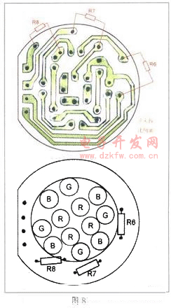 LED燈電路板布局圖