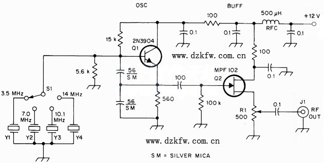 高頻信號發(fā)生器電路圖