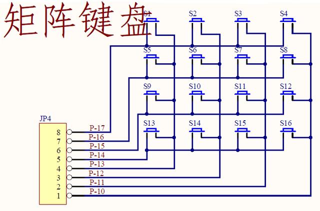51單片機,矩陣鍵盤