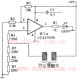 觸摸開關(guān)電路原理圖之三
