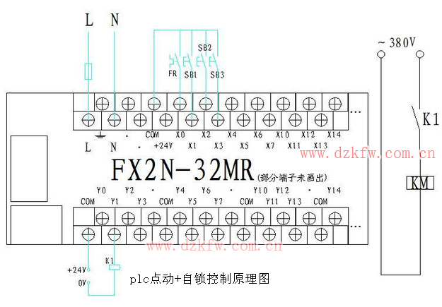 三菱PLC學(xué)習(xí)——點(diǎn)動+自鎖控制的PLC程序 - 白鷹 - 電氣技術(shù)中心