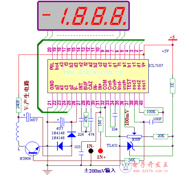 icl7107YԔicl7107_D_ԭ͑(yng)·D
