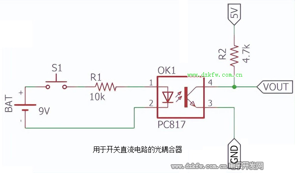 用于開關(guān)直流電路的光耦合器