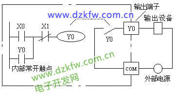 輸出繼電器的等效電路