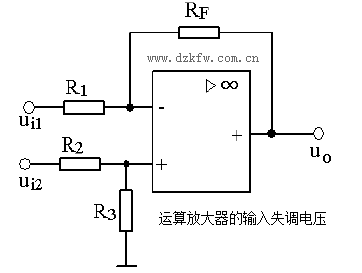 運算放大器的輸入失調電壓