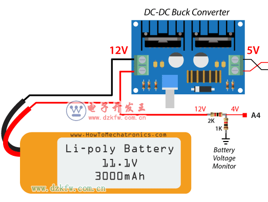 Arduino監測電池電壓