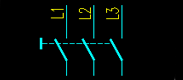 一個(gè)手動三極開關(guān)電氣符號 一個(gè)手動三極開關(guān)電氣符號