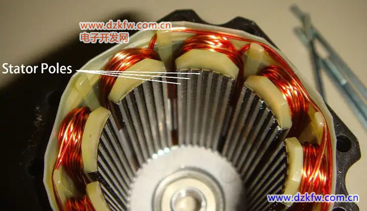 步進電機內部電機線圈